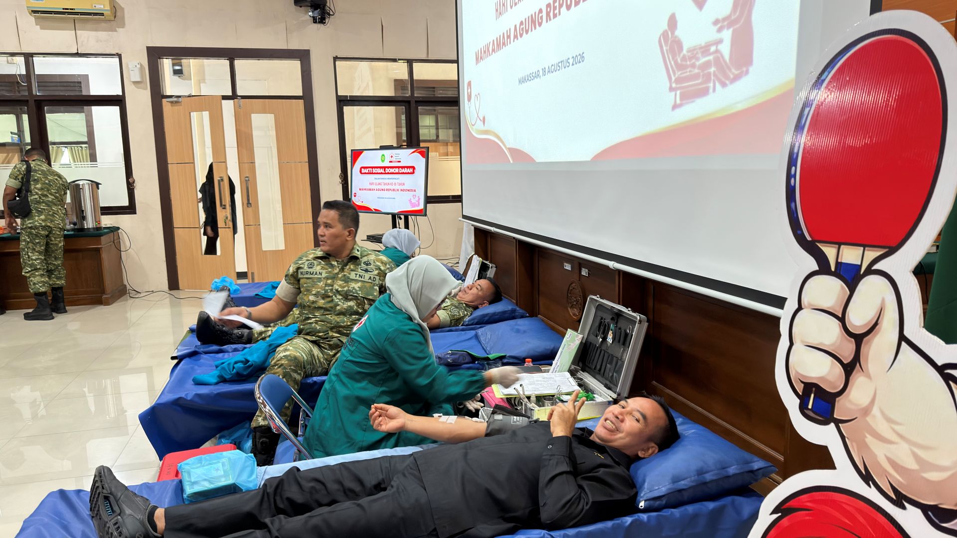 Donor Darah Dalam Rangka Memperingati HUT 81 MA RI