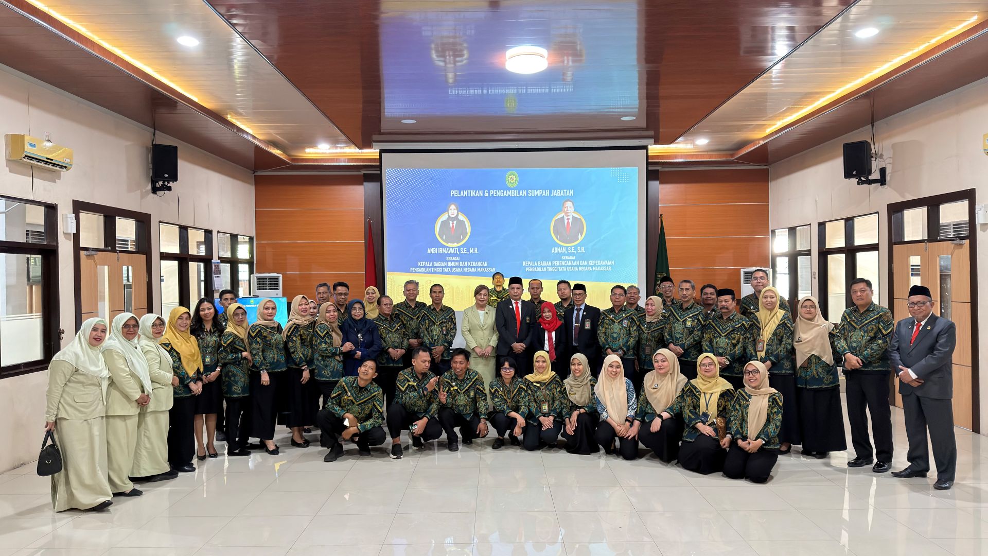 Pelantikan Kepala Bagian Umum dan Keuangan serta Kepala Bagian Perencanaan dan Kepegawaian