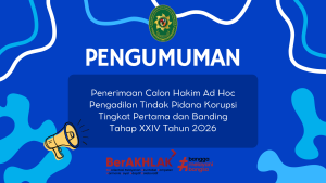 Pengumuman Penerimaan Calon Hakim Ad Hoc Tipikor