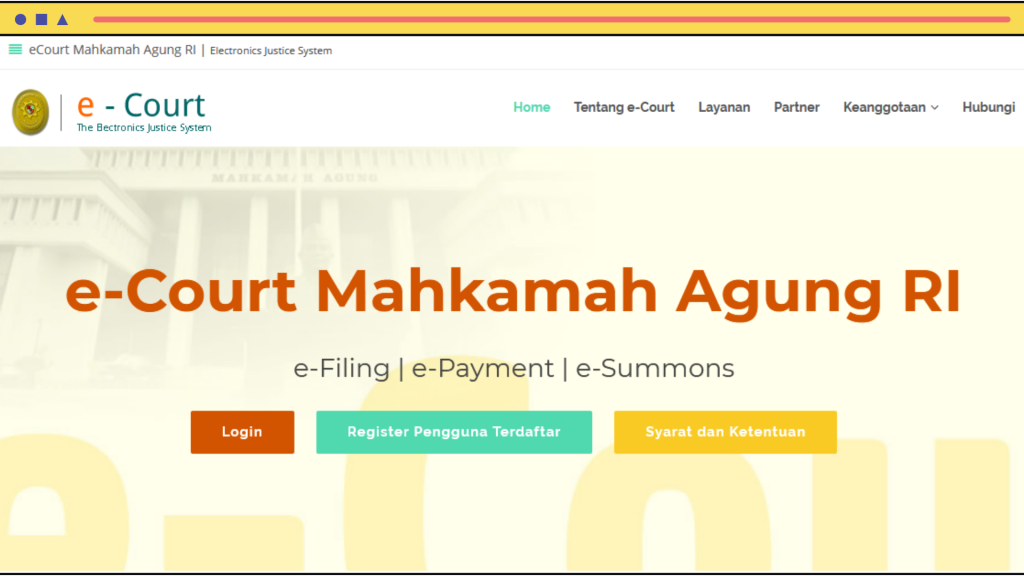 e-Court Mahkamah Agung